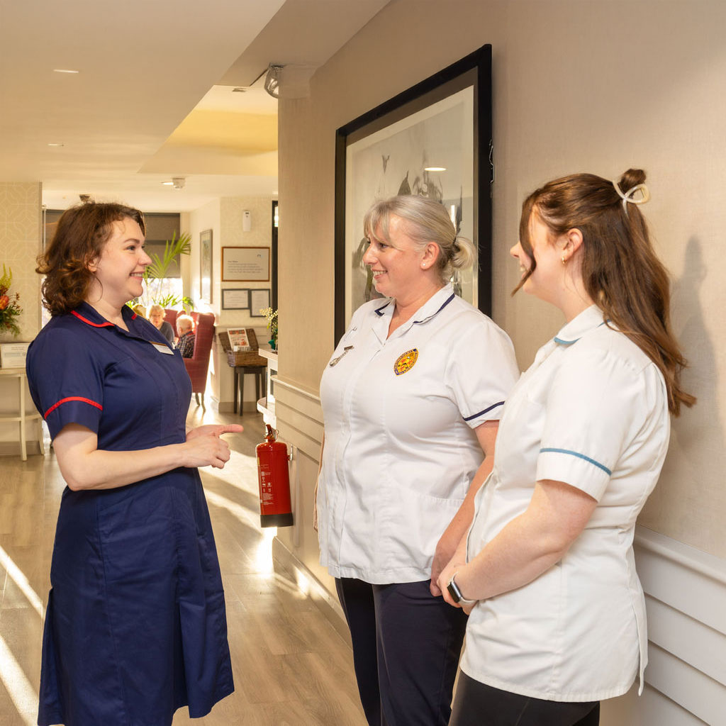 Houlbrook Physio team visiting a carehome