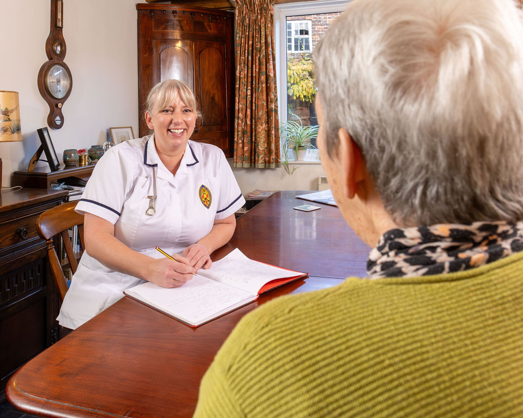 Physiotherapy consultation with a client in Cheshire